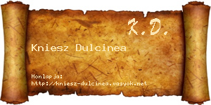 Kniesz Dulcinea névjegykártya